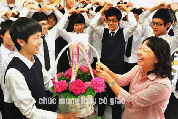 chúc mừng 20/11 bằng tiếng hàn