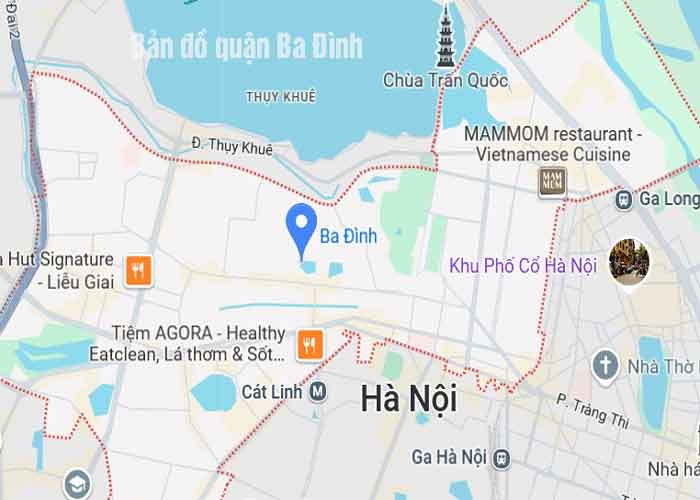 Bản đồ quận Ba Đình